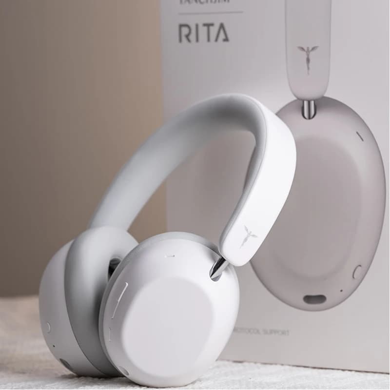 TANCHJIM RITA Auriculares HiFi Bluetooth Inalámbricos/Con Cable LDAC ANC・ENC 40mm DMT5 Dynamic Driver Bluetooth 6.0 + 3.5mm Gaming Over-Ear